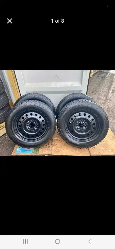 Set of 4 SNOW CUTTER winter tires rims (225 65 17) pattern (5×127) 2018 DODGE CARAVAN + JOURNEY