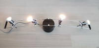 IKEA track lamp with LED bulbs