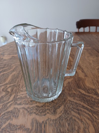 Classic glass pitcher