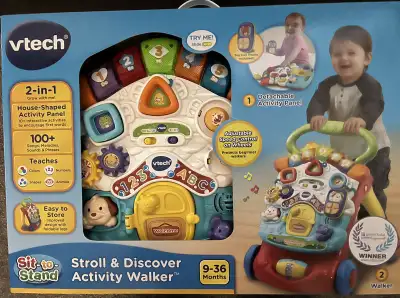 NEW vtech 2 in 1 Stroll & Discover Activity Walker, View more