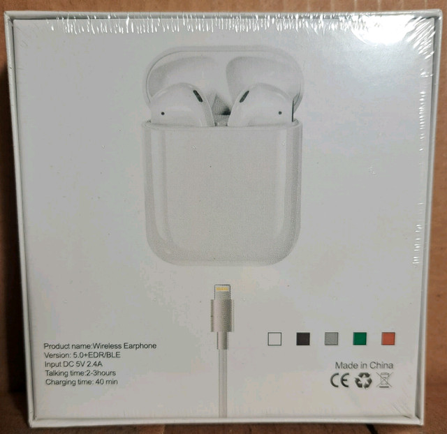 Brand New Wireless Earphones with Case and Sealed Box in Headphones in St. Catharines - Image 2