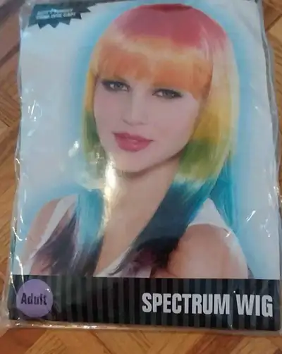 80's Multi Color Costume Wig, View more