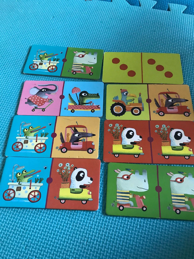 Jeux jouet enfant DJECO domino véhicules 28 pcs dans Jouets et jeux  à Longueuil/Rive Sud - Image 2