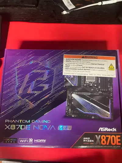 Asrock X870E Nova Wifi Motherboard, View more