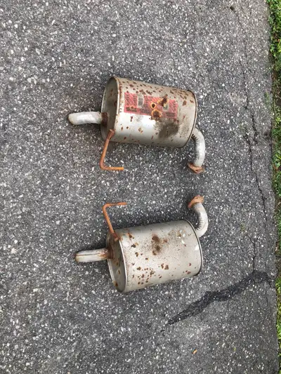 Walker quietflow SS Mufflers $100 for both. They are about $180/each new. Both the left and the righ...