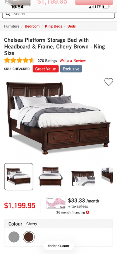 Brand new king size bed ( mattress not included), View more