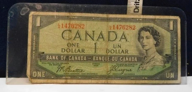 CANADA PAPER MONEY - $1 ARE 3x1937 1954 / $2 - 3 1986 / $5 1954 in Arts & Collectibles in Mississauga / Peel Region - Image 4