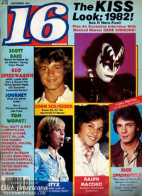 Wanted: Teen pop culture music magazines film tv rock celebrity