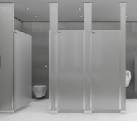 Public washroom separator
