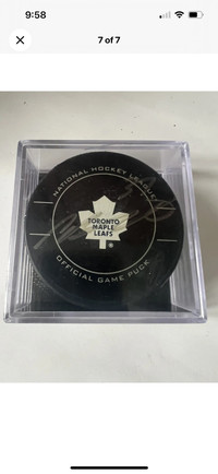 Toronto Maple Leafs NHL Hockey Puck Tim Brent Signed Autographed