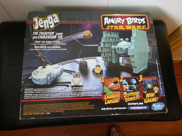 ANGRY  BIRDS  STAR  WARS  JENGA  ..  TIE  FIGHTER in Toys & Games in Hamilton - Image 2