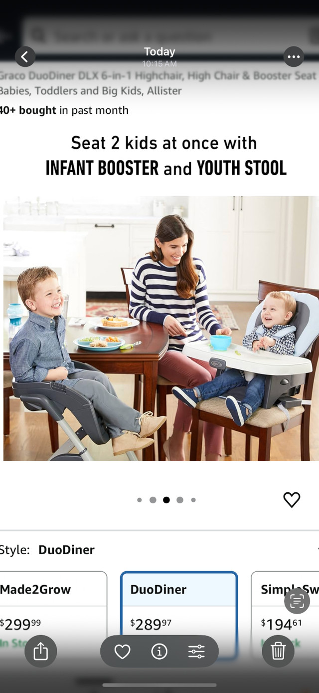 *Excellent Graco DuoDiner DLX 6 -in- 1 Highchair & Booster seat* in Feeding & High Chairs in Oshawa / Durham Region - Image 4