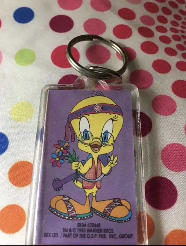Tweety Bird Hippie Keychain