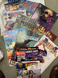 Miscellaneous Comic Books including Bat Man, Aquaman, Star Wars