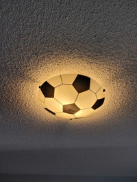 Soccer ball ceiling light