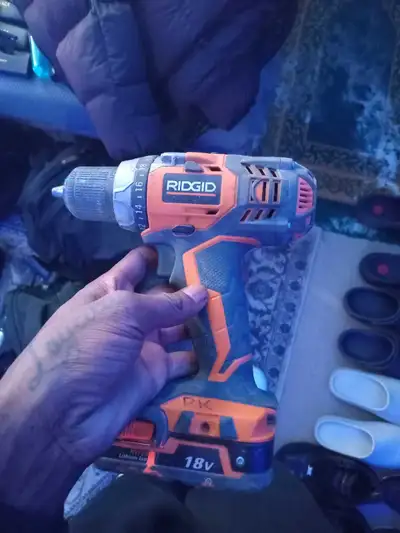 ridgid speed drill and battery , View more