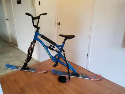 Ski bike en aluminium double suspension . Ski 99 centimètres. Viens avec un ensemble pour détacher l...