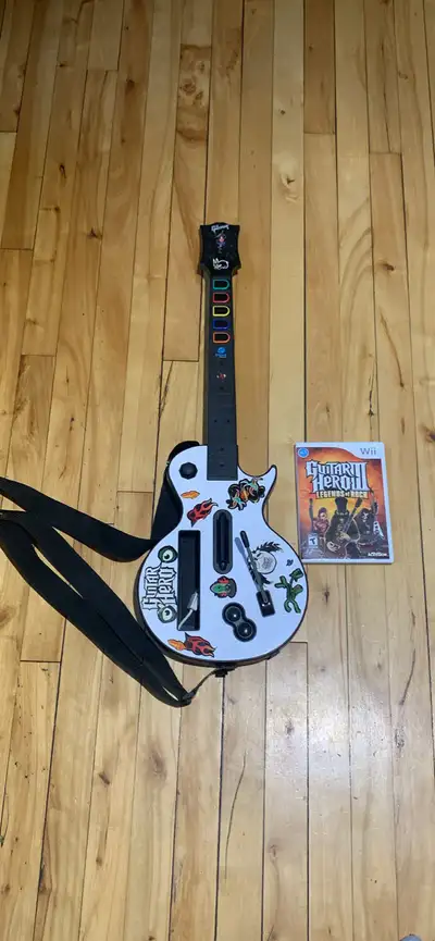 guitar hero Wii + le jeu legends of rock III , View more