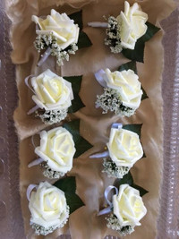 Artificial Silk Rose/flower Boutonniere