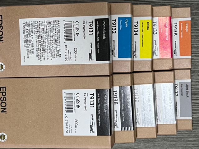 Epson  SC- C5000 C5070  T9131, T9132 T9133 T9134  plotter ink  in Printers, Scanners & Fax in La Ronge - Image 2