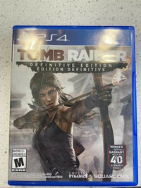 Tomb Raider Definitive Edition (PlayStation 4, 2014) played once