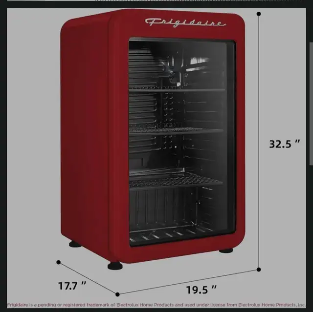 NIB - Frigidaire Retro Mini Refridgerator - 3.3 cu.ft- Red in Refrigerators in Barrie - Image 4