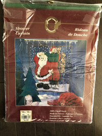 Brand new Christmas shower curtain (vinyl)