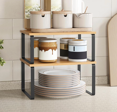 Set of 2 Kitchen Counter Shelves Cabinet Organizer Shelf, View more