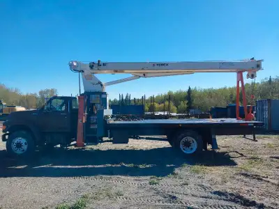 Truck and boom in excellent shape, have to see it to appreciate. Standard trans, Hyd brakes, Cummins...