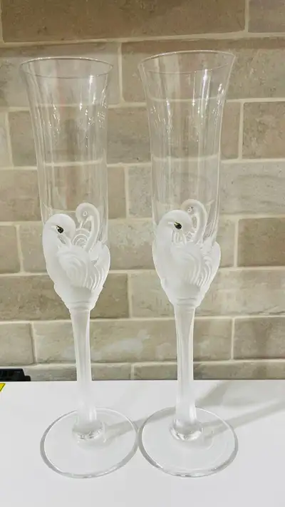 Vintage Crystal Champagne Flute Set, View more