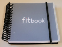 Fitlosophy Fitbook: Fitness Planner and Food Journal, Black