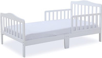 Toddler Bed, white wood - Like New