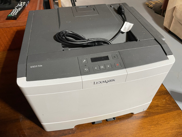 Lexmark CS317dn Colour Laser Printer and 4 Lexmark 71B10 Toner C in Printers, Scanners & Fax in Peterborough