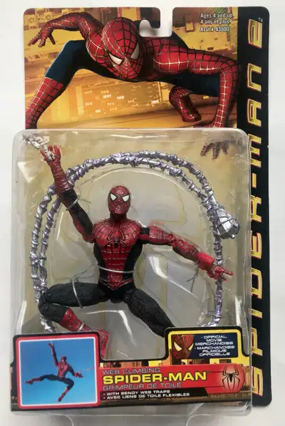 NEW 2004 TOY BIZ WEB CLIMBING SPIDER-MAN ACTION FIGURE WEB TRAPS, View more