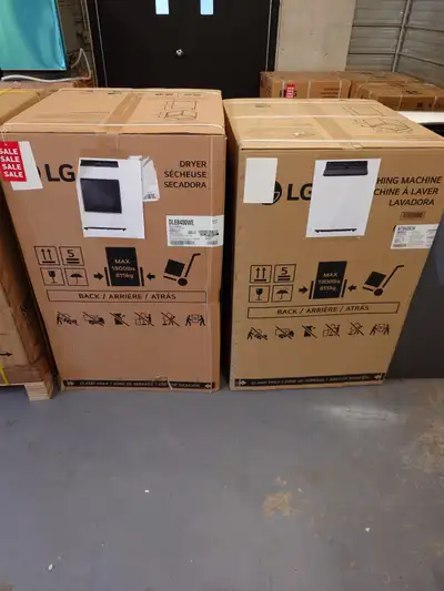 LG "27" White Top Load Washer / Dryer Set on Sale‼️, View more