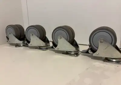 Blickle Germany 2” Heavy-Duty Swivel Casters w/ Brakes – Set of 4 Set of 4 genuine Blickle (Germany)...