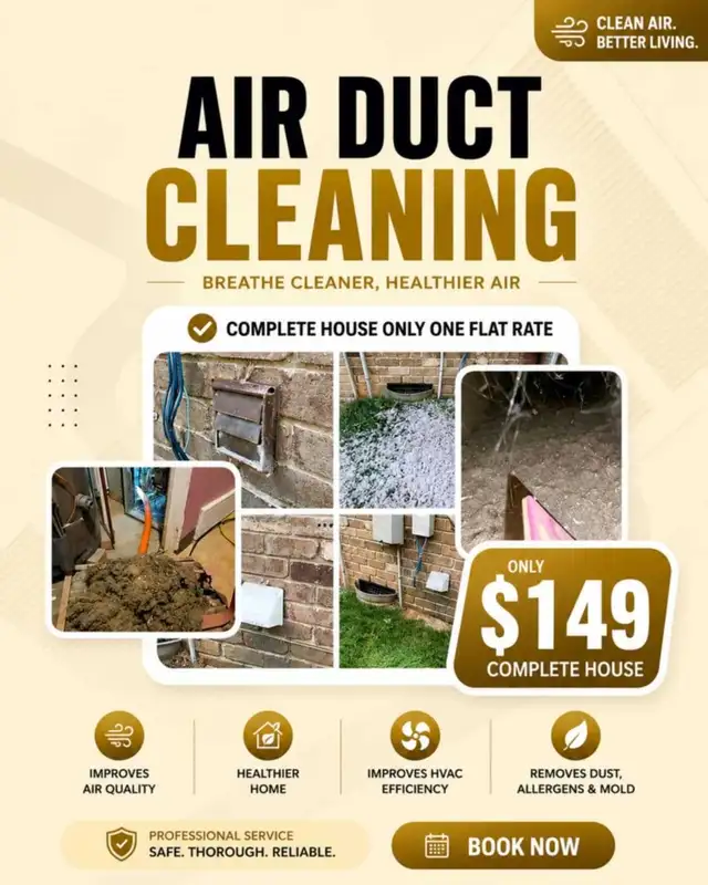 Professional Air Duct Cleaning | Book Now 