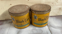 Vintage Black Cat Tobacco Tins (with Cat on tin)