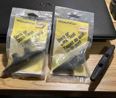 Three docks cleats as new/ unused. Two 4.5” and one 5”. Pickup near PRHC