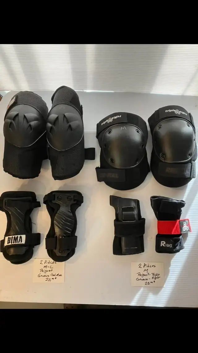 Protections-Gants-Genoux-Outils-Support in Skates & Blades in Laval / North Shore - Image 4