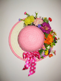 HANDCRAFTED FLORAL HATS AND FLORAL ARRANGEMENTS