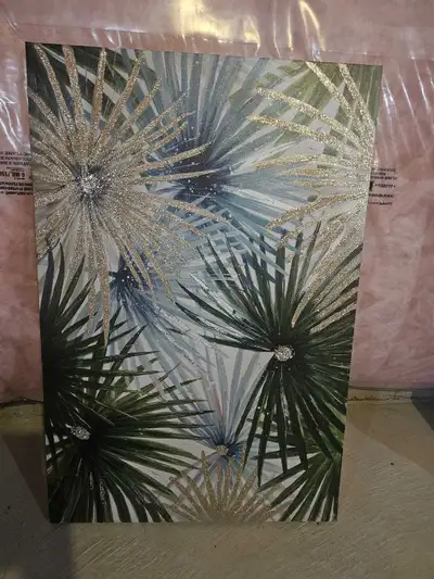 tropical glitter canvas wall art - 23.5" x 35.5", View more