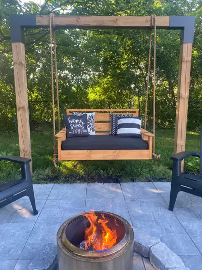Porch swings pergolas beds cedar benches muskoka chairs, View more