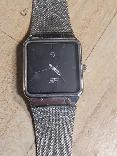 Men's Techno Pave wristwatch in great shape ., View more