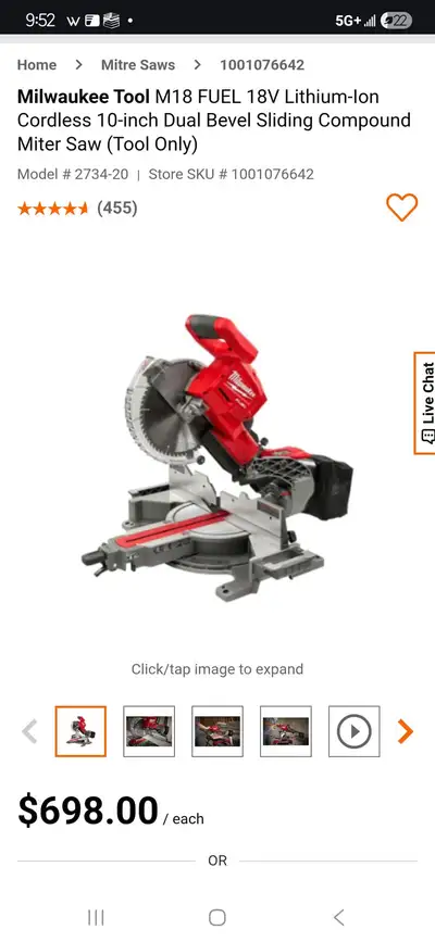 Milwaukee Miter Saw, View more