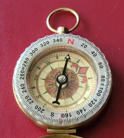 Classic Pocket Style Camping Old Fashioned Copper Compass, View more