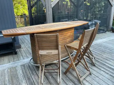 Teak Outdoor Bar Set, View more