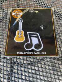 Guitar & Musical Note Iron On Mini Iron-on Patch Set