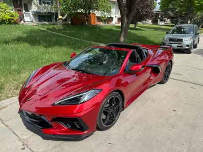 2021 Chevrolet Corvette 1LT Z51 package for exhaust and brakes, Red Mist Metallic, factory upgrades...
