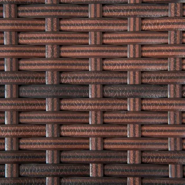 20" Patio Wicker Coffee Table, Mixed Brown  in Coffee Tables in Markham / York Region - Image 7